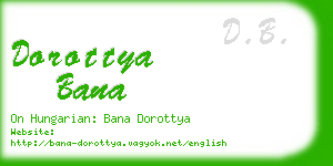 dorottya bana business card